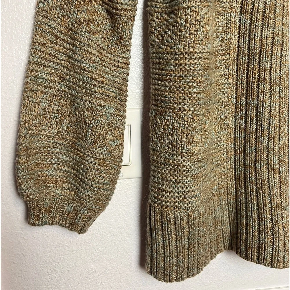 Prana Suki Duster Cardigan Chunky Open Front Antique Bronze Medium